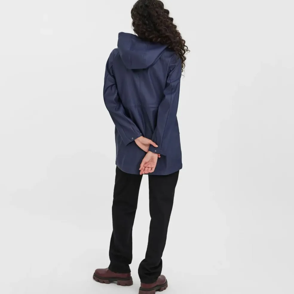 Vero Moda Malou Raincoat in Navy