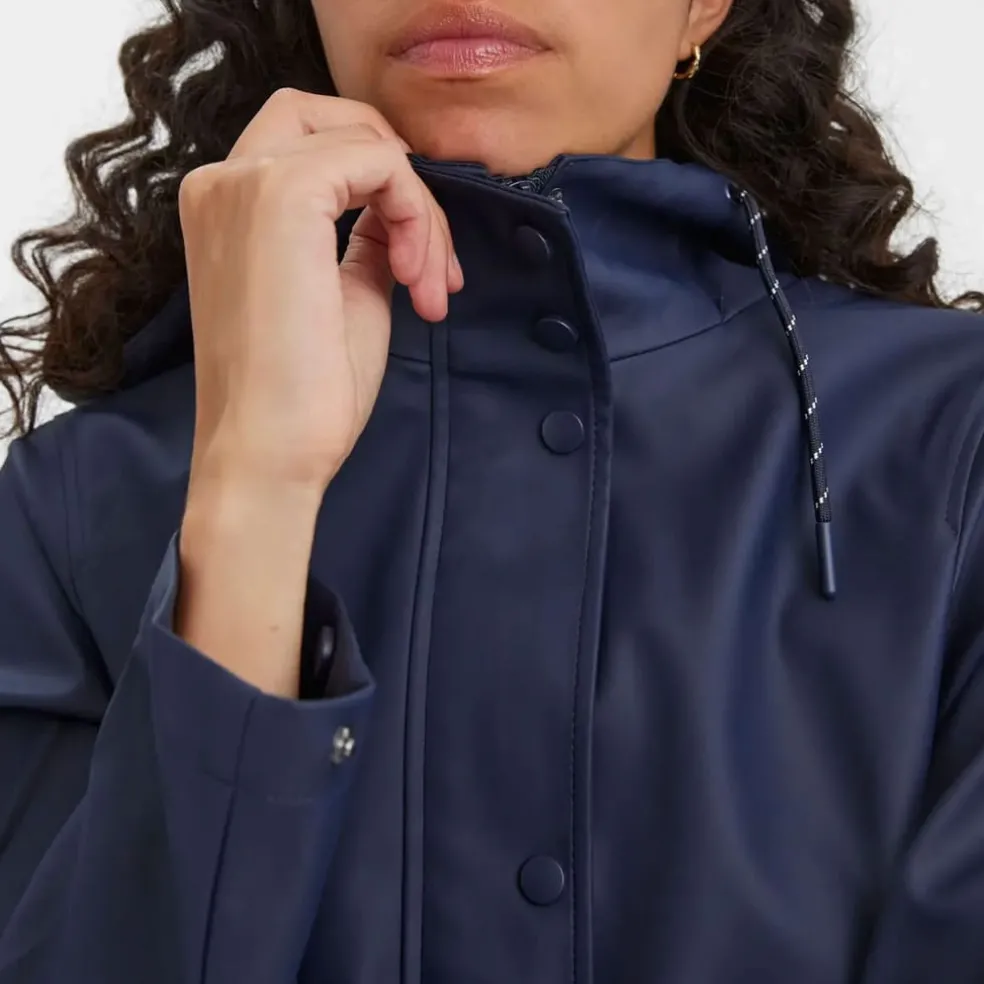 Vero Moda Malou Raincoat in Navy