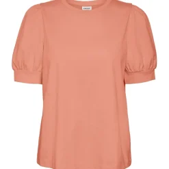 Vero Moda Regular Fit Crew Neck T-Shirt in Orange