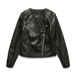 Vero Moda Riley Faux Leather Jacket in Black