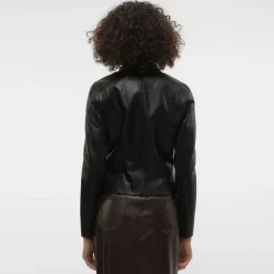 Vero Moda Riley Faux Leather Jacket in Black