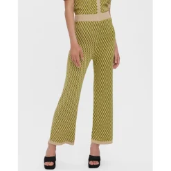 Vero Moda Urina HW Casual Pants in Green