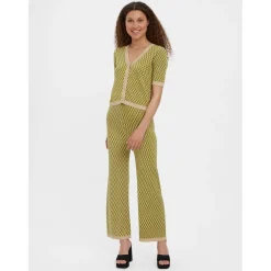 Vero Moda Urina HW Casual Pants in Green