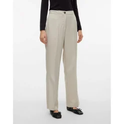 Vero Moda Vmrita Regular Fit Trousers in Cream