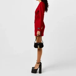 Versace Aevitas Patent Platform Pumps in Black