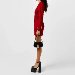 Versace Aevitas Patent Platform Pumps in Black