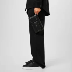 Versace Cargo Trifold Pouch in Black