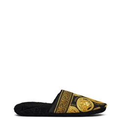 Versace Home Amplified Slippers in Black