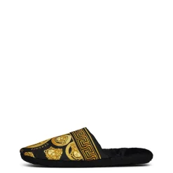 Versace Home Amplified Slippers in Black