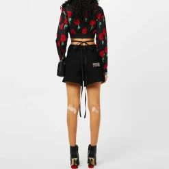 Versace Jeans Couture Vjc Rose Chino Shorts in Black