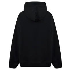 Versace Mdsa Oversize Fit Hooded Sweatshirt in Black