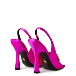 Versace Medusa Slingback Sandals in Pink