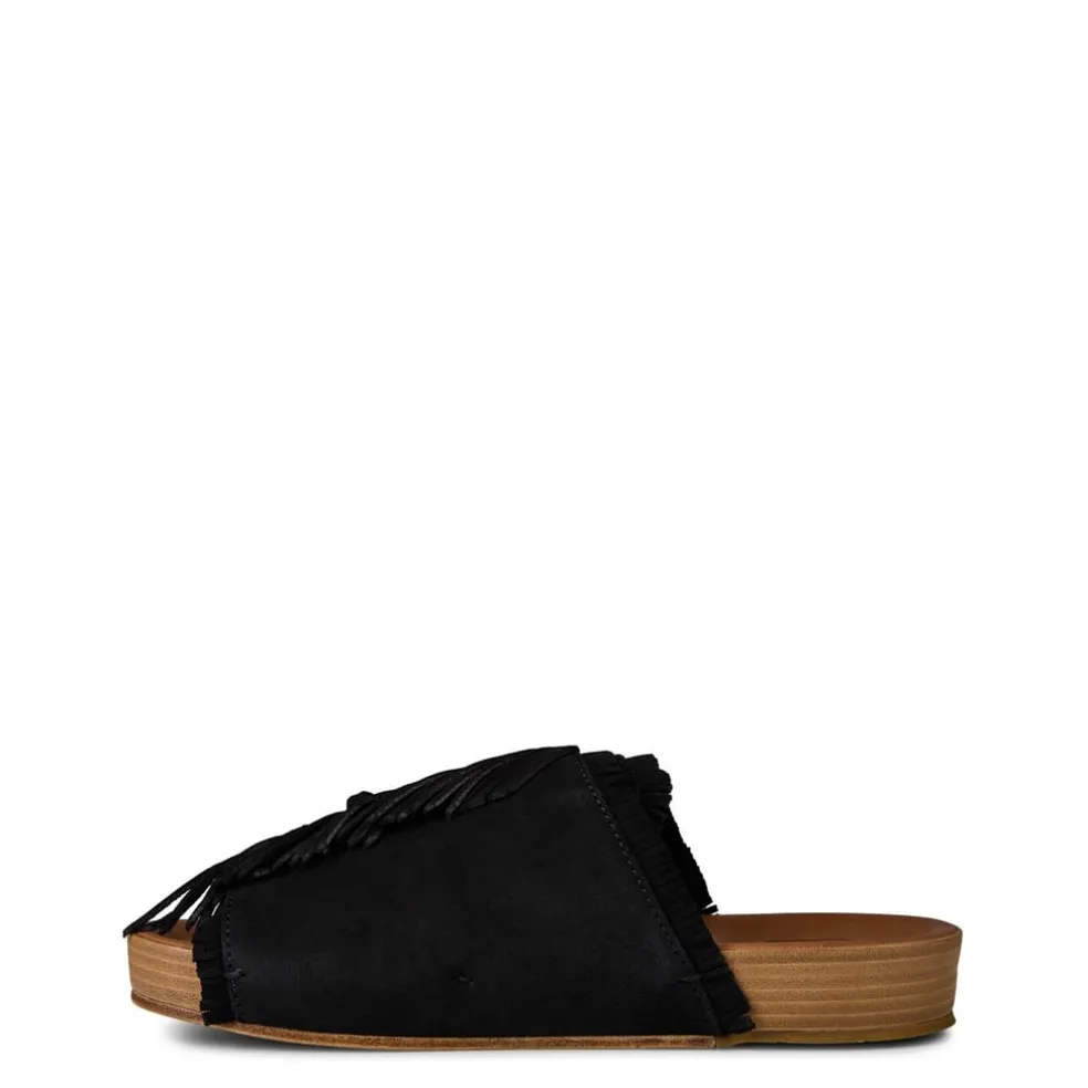 Visvim Christo Shaman Folk Sandals in Black