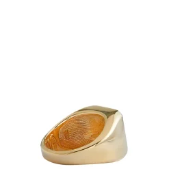 Vivienne Westwood Diamond Carlo Ring with Engraved Logo in Gold