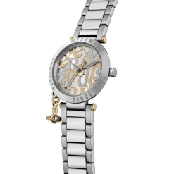 Vivienne Westwood Orb Logomania 32mm Stainless Steel Watch in Silver