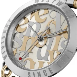 Vivienne Westwood Orb Logomania 32mm Stainless Steel Watch in Silver