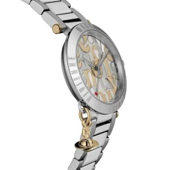 Vivienne Westwood Orb Logomania 32mm Stainless Steel Watch in Silver