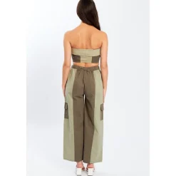 Wednesday Girls Tnl Blkd Crg in Green