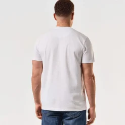 Weekend Offender Blue Line Graphic T-Shirt in White