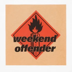 Weekend Offender Blue Line Graphic T-Shirt in White