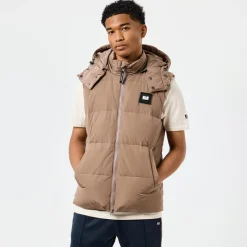 Weekend Offender Gordini Down Gilet in Brown