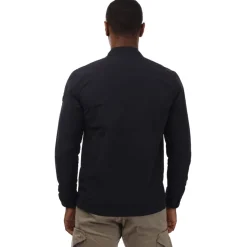 Weekend Offender Granville Pocket Nylon Overshirt in Navy