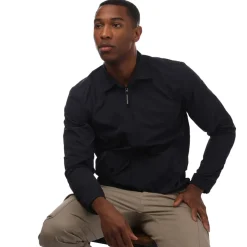 Weekend Offender Granville Pocket Nylon Overshirt in Navy