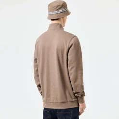 Weekend Offender Matisa 1/4 Zip Sweatshirt in Brown
