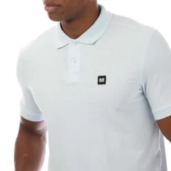 Weekend Offender Mens Barnum Polo Shirt in Sky Blue