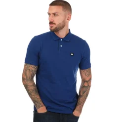 Weekend Offender Mens Barnum Polo Shirt in Blue