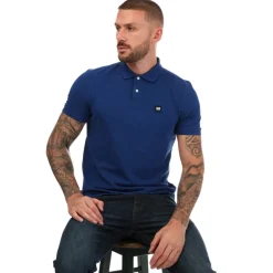 Weekend Offender Mens Barnum Polo Shirt in Blue