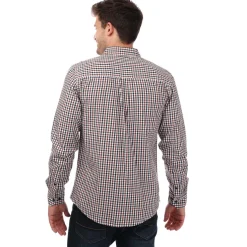 Weekend Offender Mens Barbaro Checked Shirt in Brown