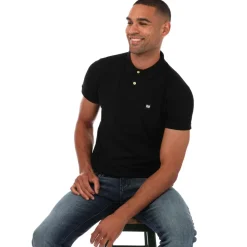 Weekend Offender Mens Barnum Polo Shirt in Black