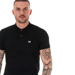 Weekend Offender Mens Barnum Polo Shirt in Black