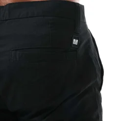 Weekend Offender Mens Dillenger Cotton Twill Chino Shorts in Black