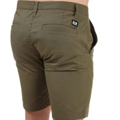 Weekend Offender Mens Dillenger Cotton Twill Chino Shorts in Khaki