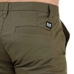 Weekend Offender Mens Dillenger Cotton Twill Chino Shorts in Khaki