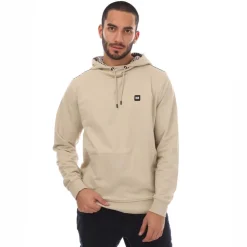 Weekend Offender Mens Justify Check Trim Hoody in Stone