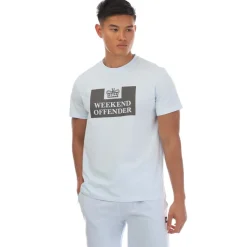 Weekend Offender Mens McMoney T-Shirt in Sky Blue