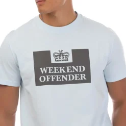 Weekend Offender Mens McMoney T-Shirt in Sky Blue
