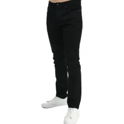 Weekend Offender Mens Tapered Fit Jeans in Black