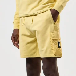 Weekend Offender Pink Sands Overlay Shorts in Yellow