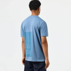 Weekend Offender Ryan Large Tonal Prison T-Shirt in Blue
