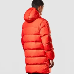 Weekend Offender Sapporo Longline Down Jacket in Orange