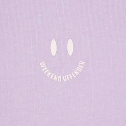 Weekend Offender Smile Graphic T-Shirt in Purple