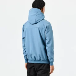 Weekend Offender Sulta Softshell Bomber Jacket in Blue