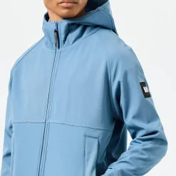 Weekend Offender Sulta Softshell Bomber Jacket in Blue