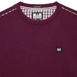 Weekend Offender Vega Crewneck Sweatshirt in Berry