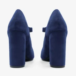 Wheres That From Block High Heel Pumps in Navy