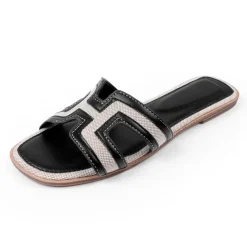 Wheres That From Flat Sndls in Black